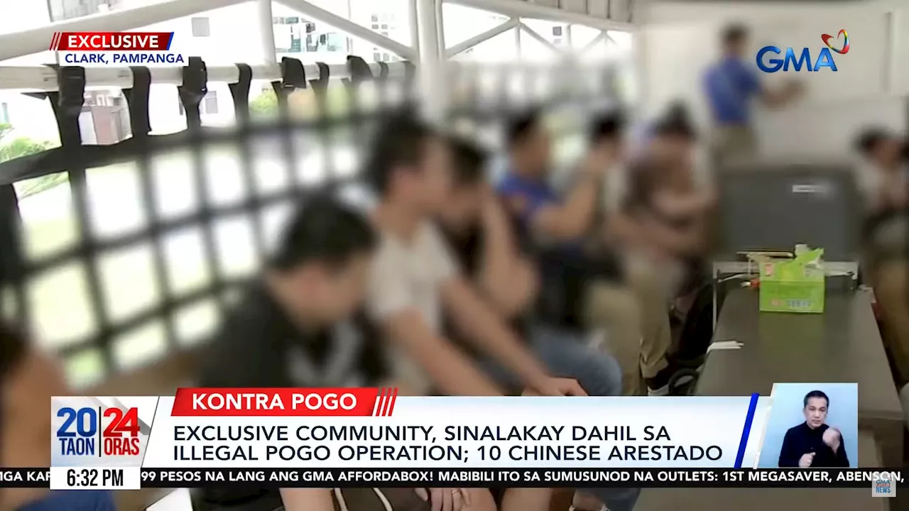 10 Chinese nabbed in suspected illegal POGO in Clark, Pampanga