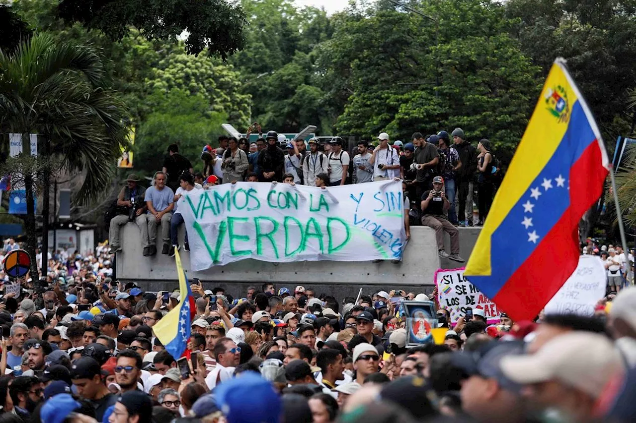 Anti-Maduro protests spread as Venezuelan opposition claims victory