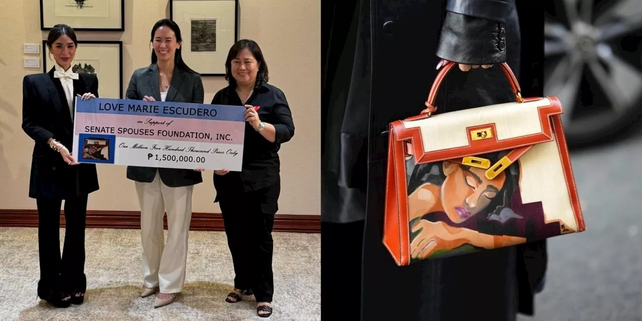 Heart Evangelista sells her hand-painted bag, donates proceeds to Senate Spouses Foundation