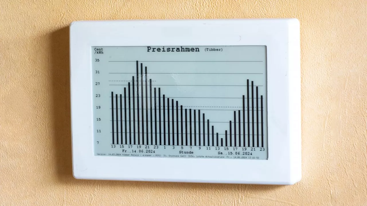 Selbstgebauter Preismonitor zur Überwachung von dynamischen Strompreisen