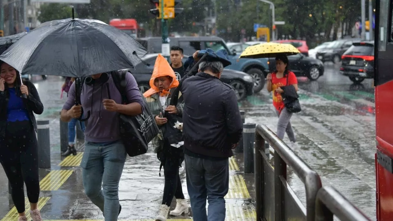 Por fuertes lluvias y posible caída de granizo, activan alerta amarilla en estas alcaldías de la CDMX