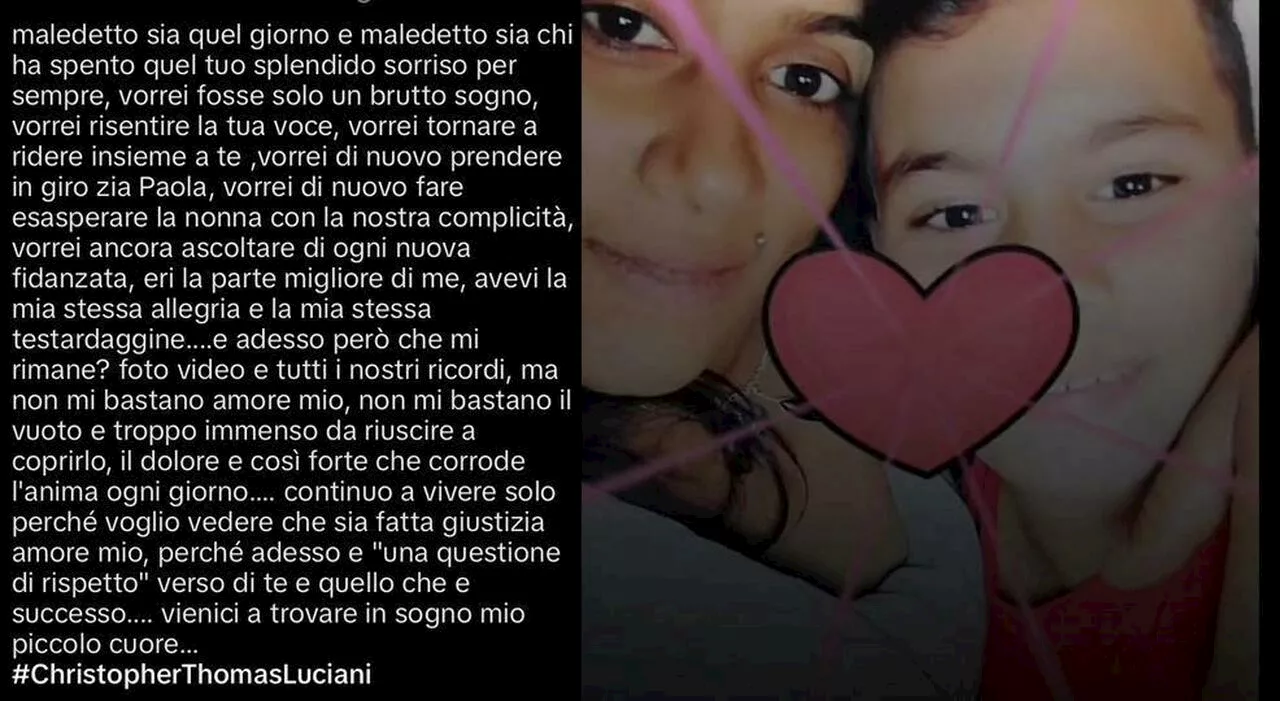 Thomas, la madre in ospedale per un malore: «Maledetto chi ti ha ucciso. Vivo solo per avere giustizia»