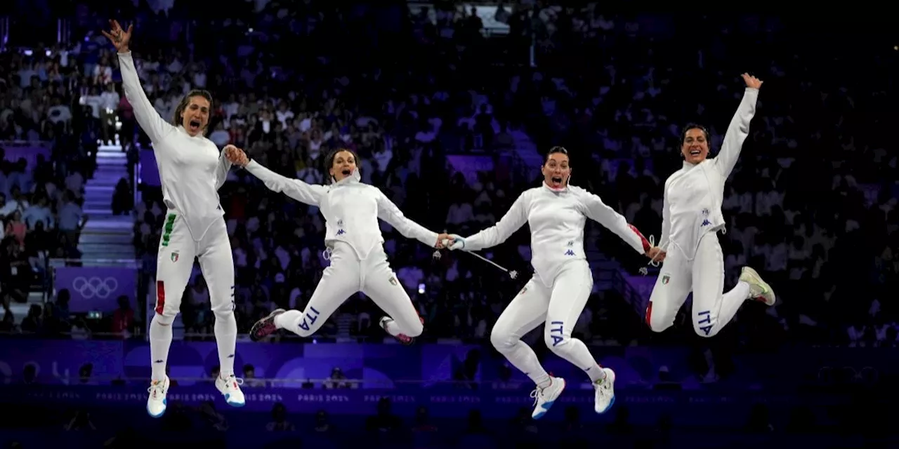 L’Italia ha vinto la medaglia d’oro nella spada a squadre femminile