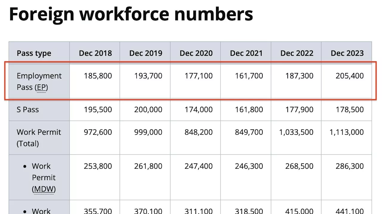 Singaporean questions if EP jobs are “jobs Singaporeans don’t want” amid record EP numbers