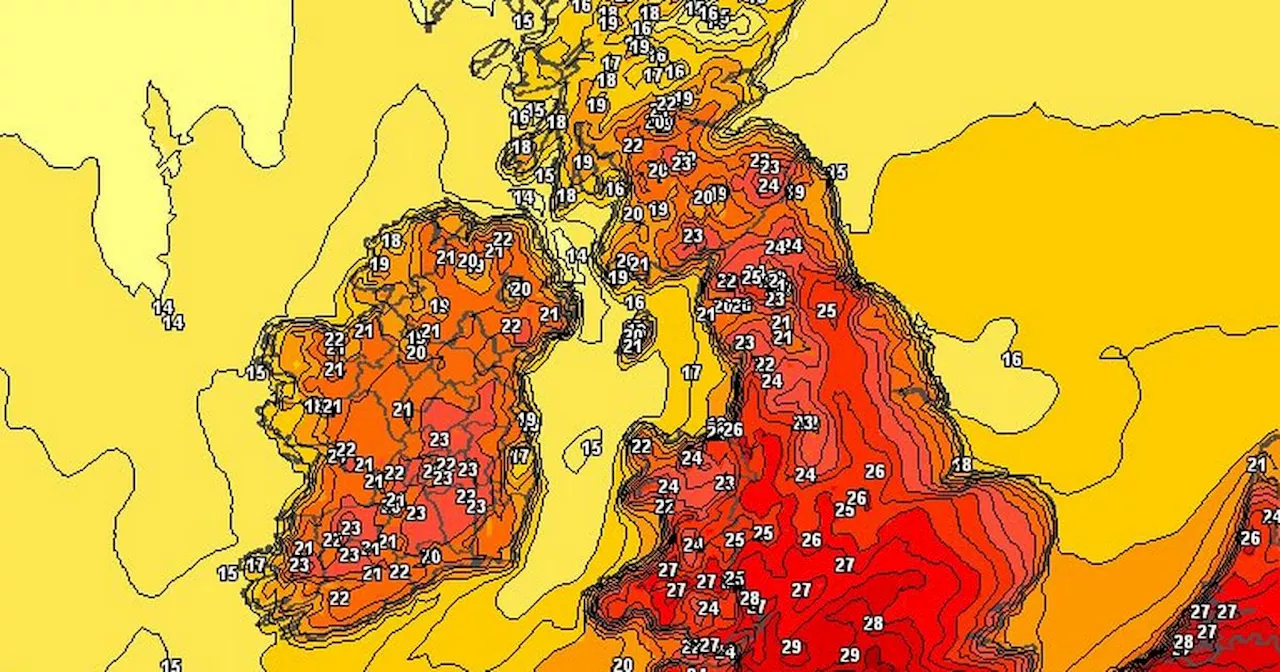 25C temperatures on the way before major weather change