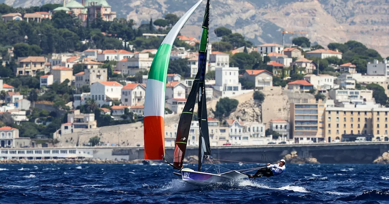 Olympics: Irish sailors Robert Dickson and Seán Waddilove retain second place in men’s skiff event