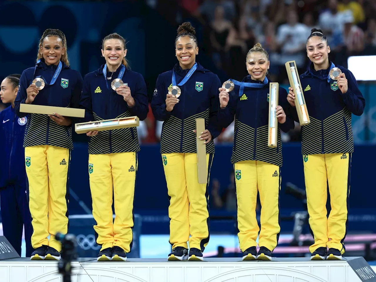 Medalhômetro previa 59% de chances de medalha para equipe de ginástica; veja projeções para os próximos dias