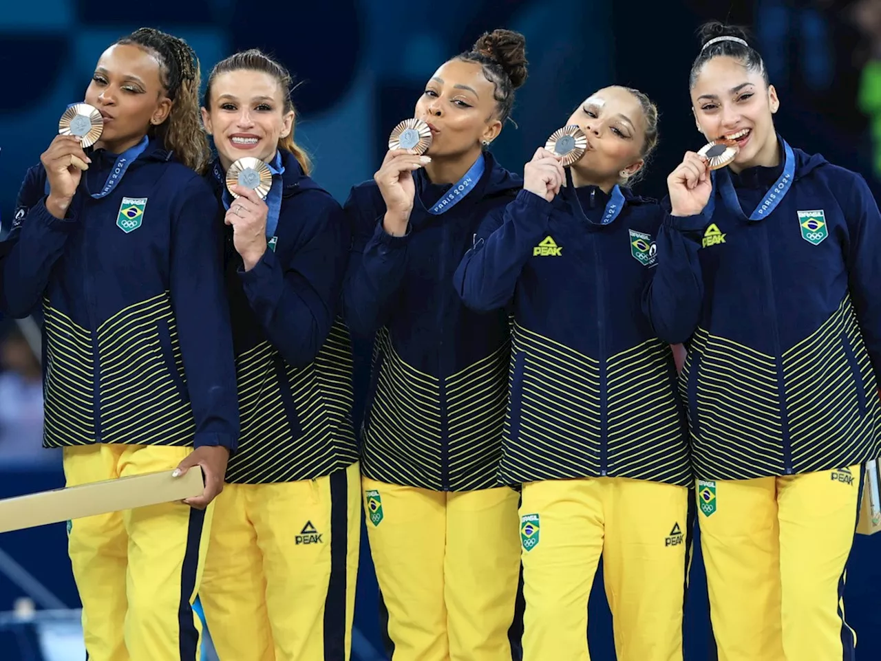 Olimpíadas de Paris-2024: Ginástica artística do Brasil conquista bronze inédito por equipes