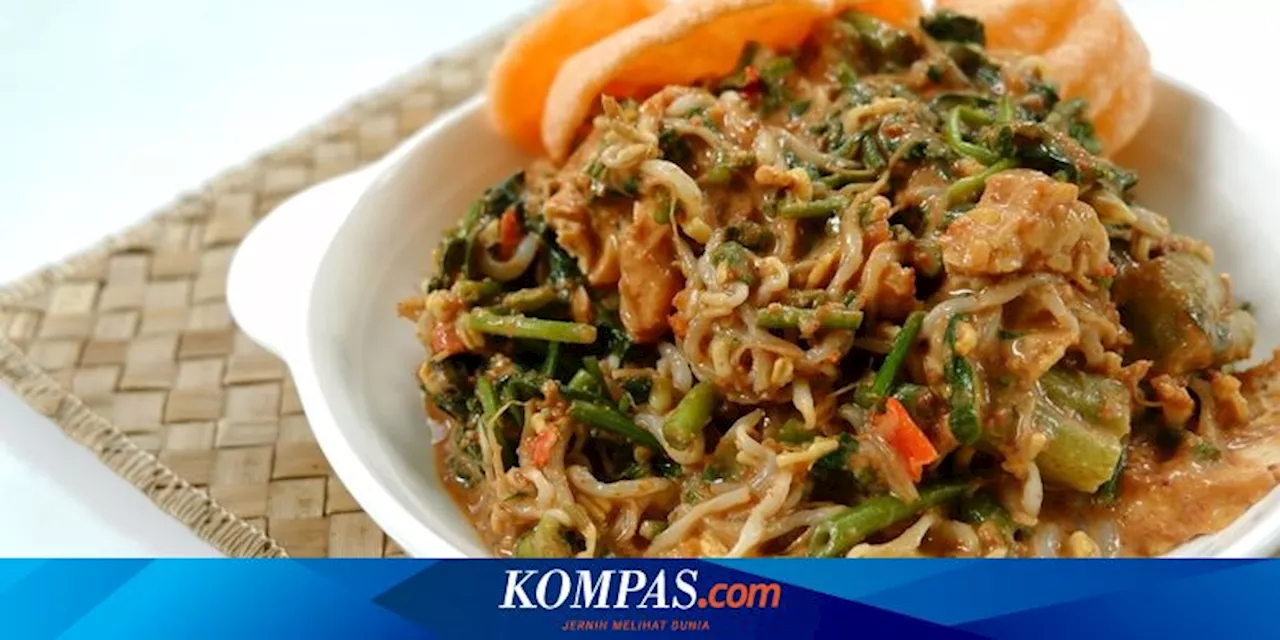 Resep Gado-gado Jawa Timur, Saus Kacang Kental, Sayuran Segar