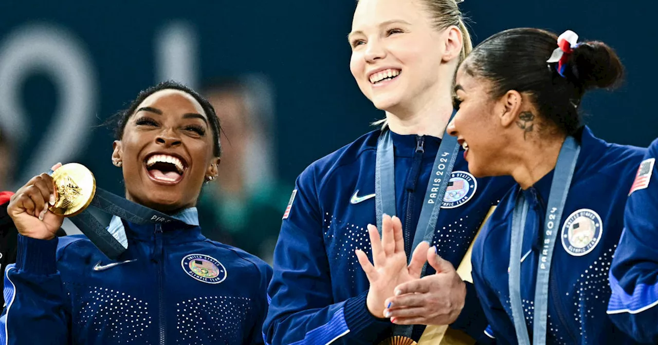 Simone Biles and Team USA win gold in women's gymnastics team final at 2024 Olympics