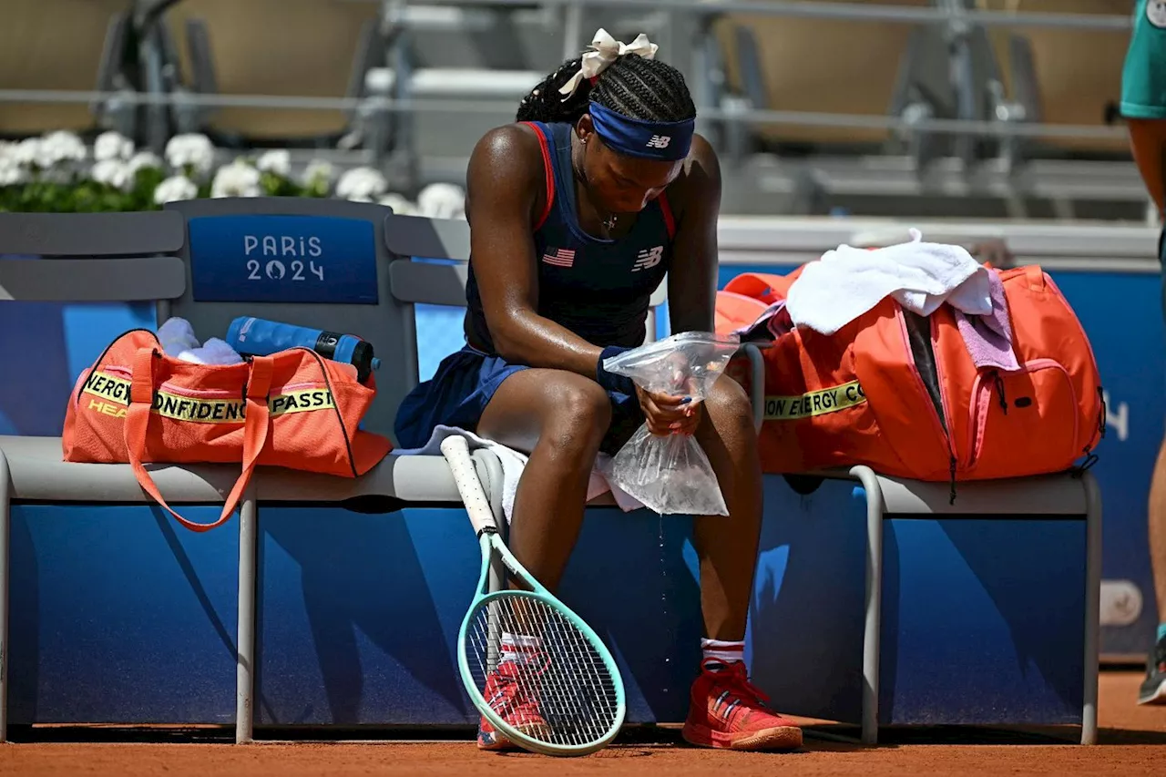 Tennis: la porte-drapeau américaine Coco Gauff craque en 8es des JO