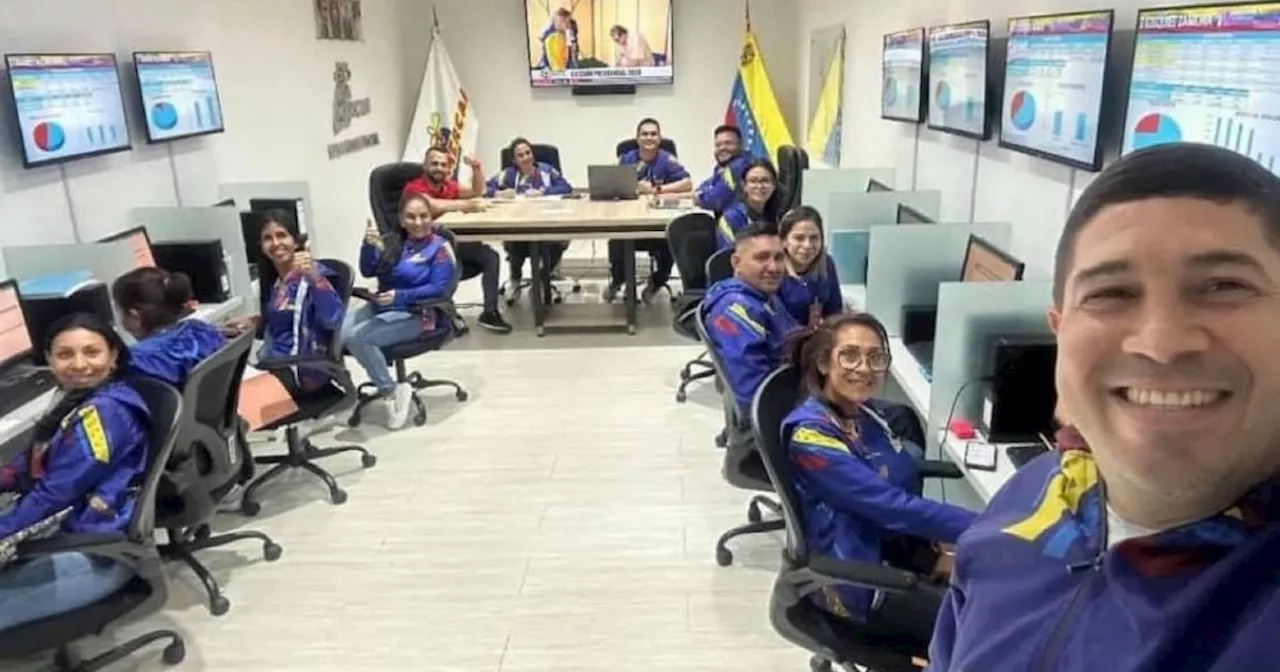 Sospechas de fraude: la selfie de un funcionario de Maduro en un presunto centro de cómputo