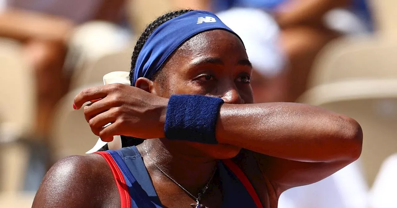 Tennis : larmes et échange musclé avec l’arbitre... La porte-drapeau américaine Coco Gauff déjà éliminée