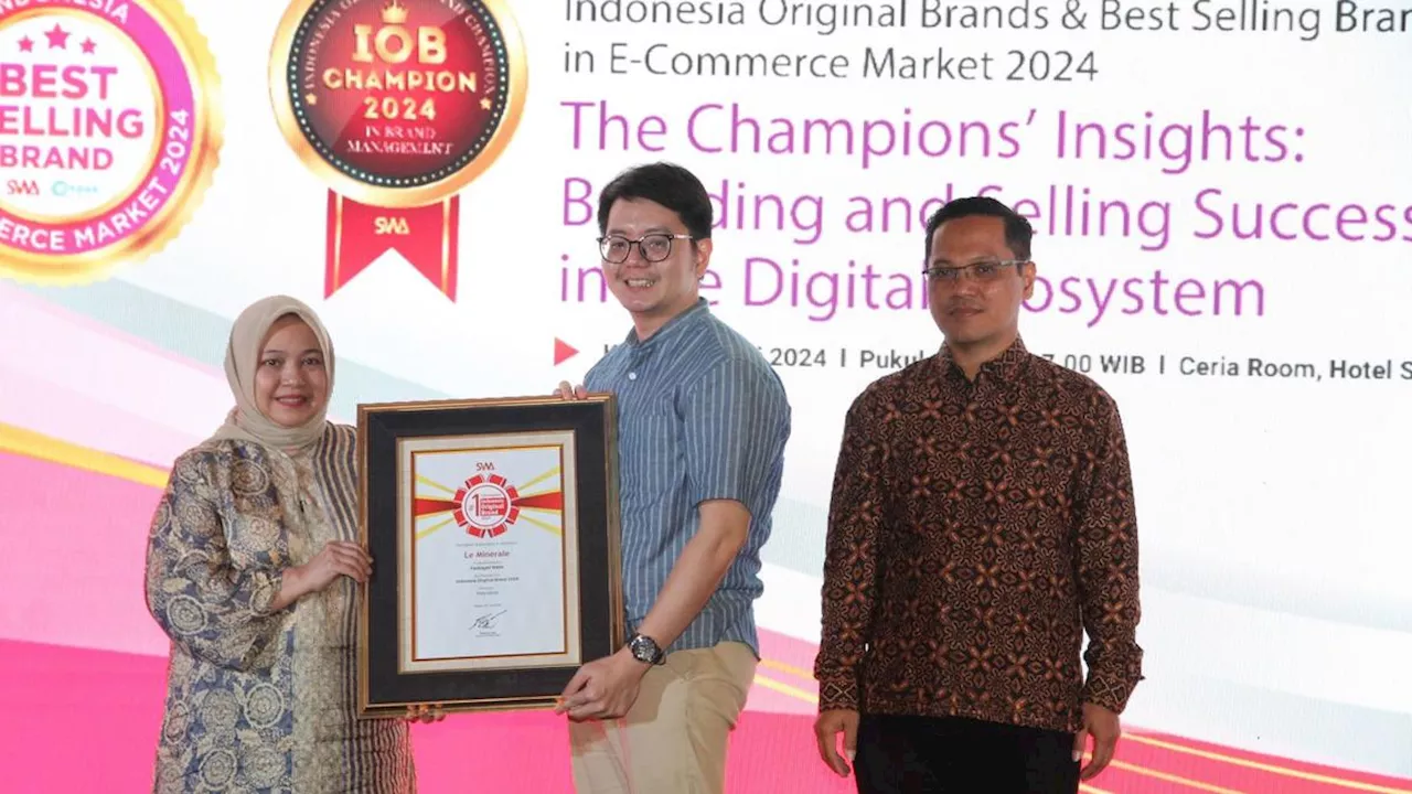 Mampu Bersaing dengan Produk Asing, Le Minerale Raih Penghargaan Indonesia Original Brand Award 2024