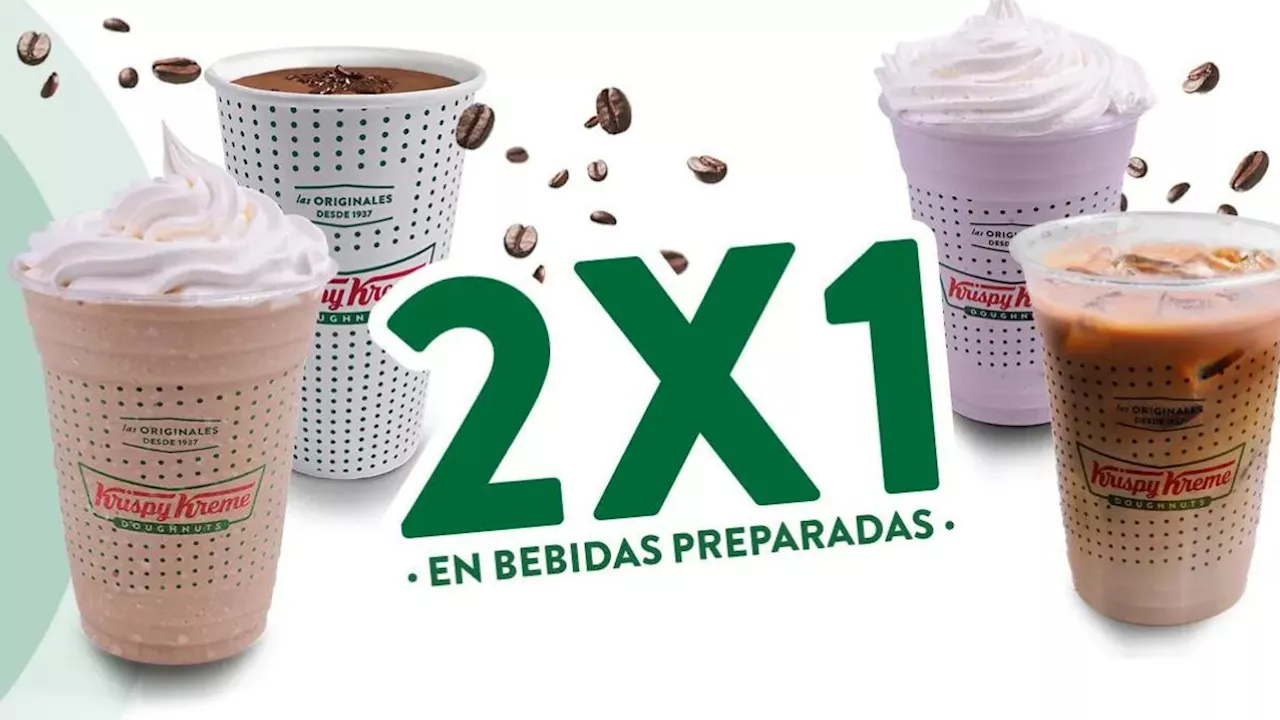 Krispy Kreme tendrá al 2×1 sus bebidas este 30 de julio