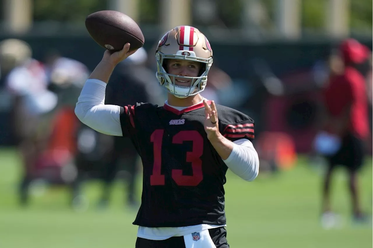 49ers camp: Brock Purdy intercepted on four of final five throws