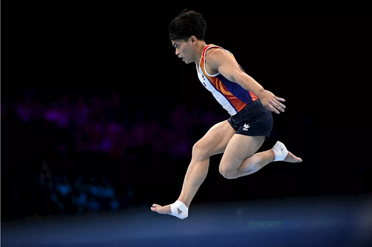 Yulo begins gold hunt in all- around gymnastics