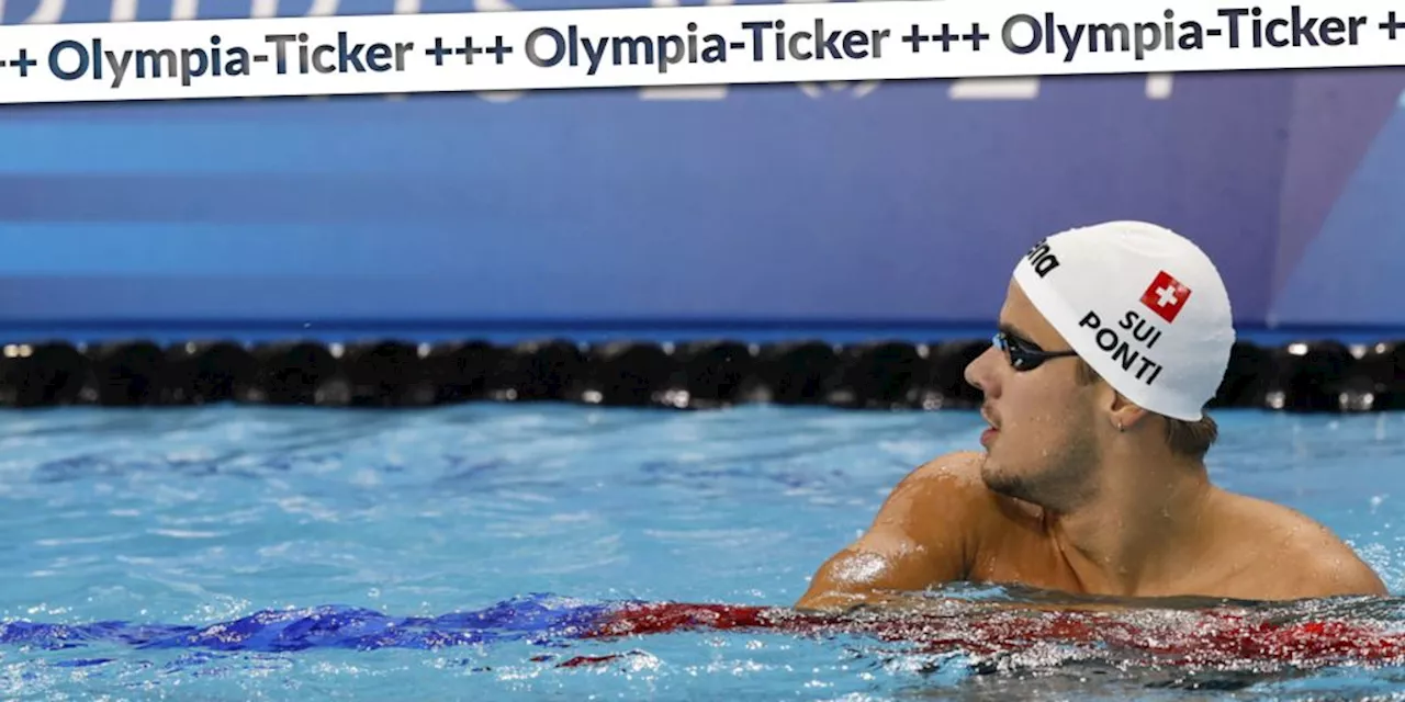 Olympia 2024: Noè Ponti schwimmt in den Schmetterling-Halbfinal