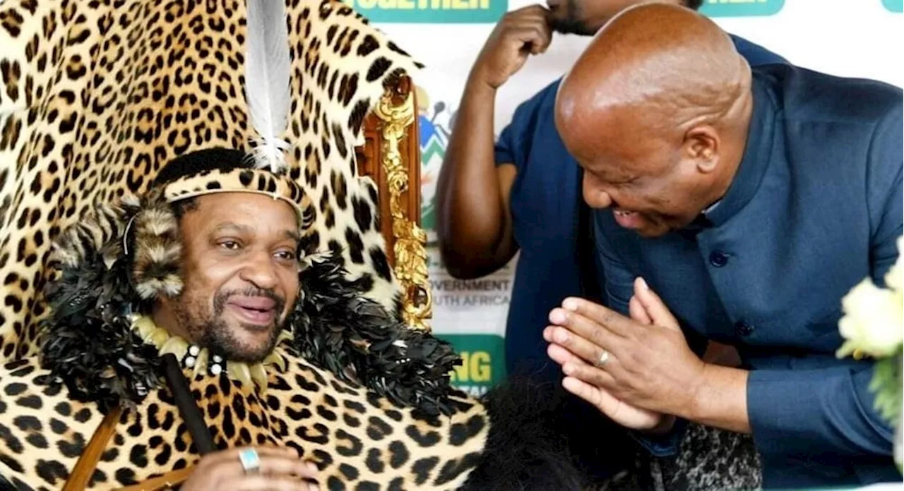 Zulu king praises KZN cops for 'protecting us from violent criminals'