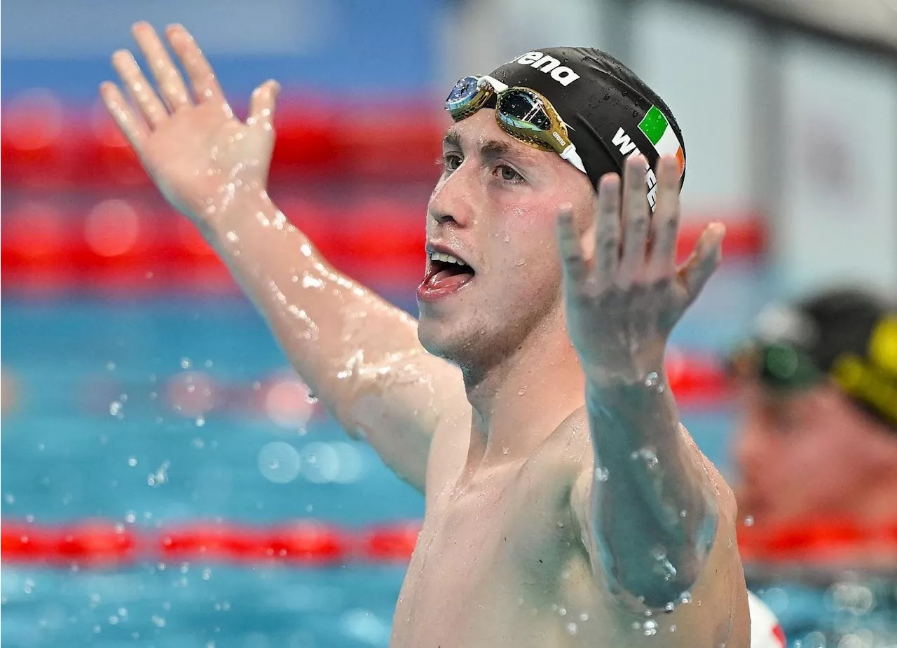 Olympics: Daniel Wiffen takes Gold for Ireland in 800 Metre Freestyle