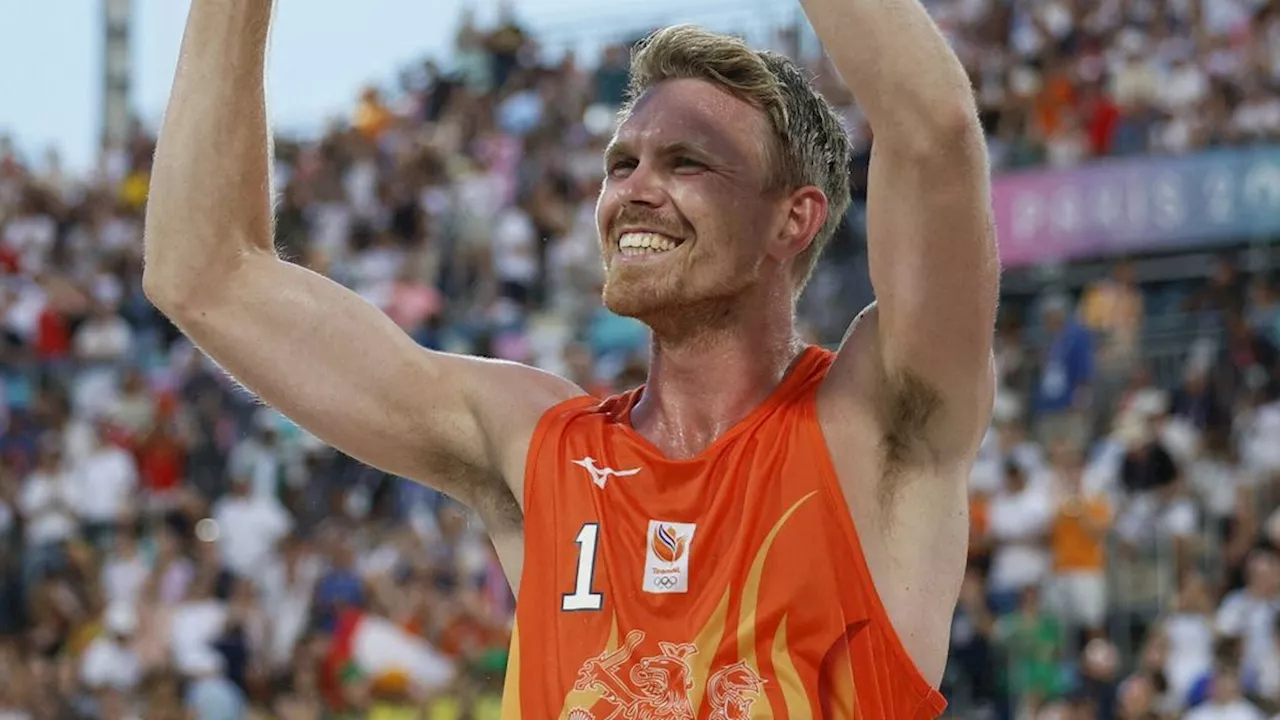 Beachvolleyballers Boermans/De Groot maatje te groot voor Amerikaanse oud-NBA'er