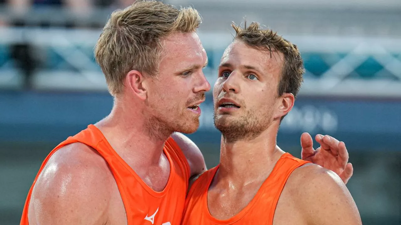 Beachvolleyballers Boermans/De Groot maatje te groot voor Amerikaanse oud-NBA'er