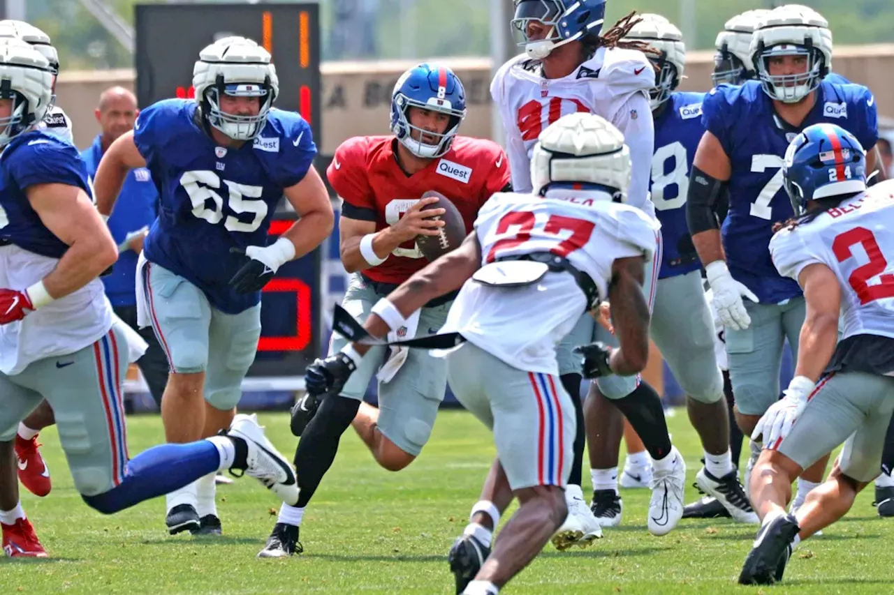 One missed pass summed up Giants offense's sluggish day at training camp