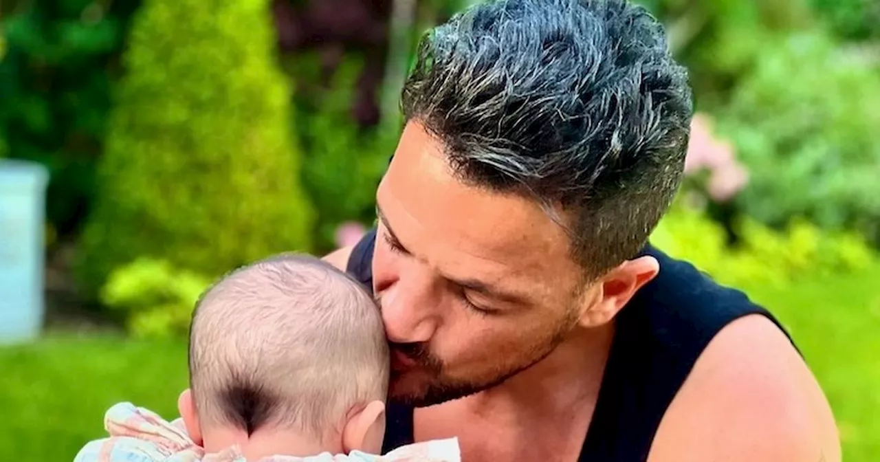 Peter Andre adorable snap of baby Arabella with 'triangle on back of her head'