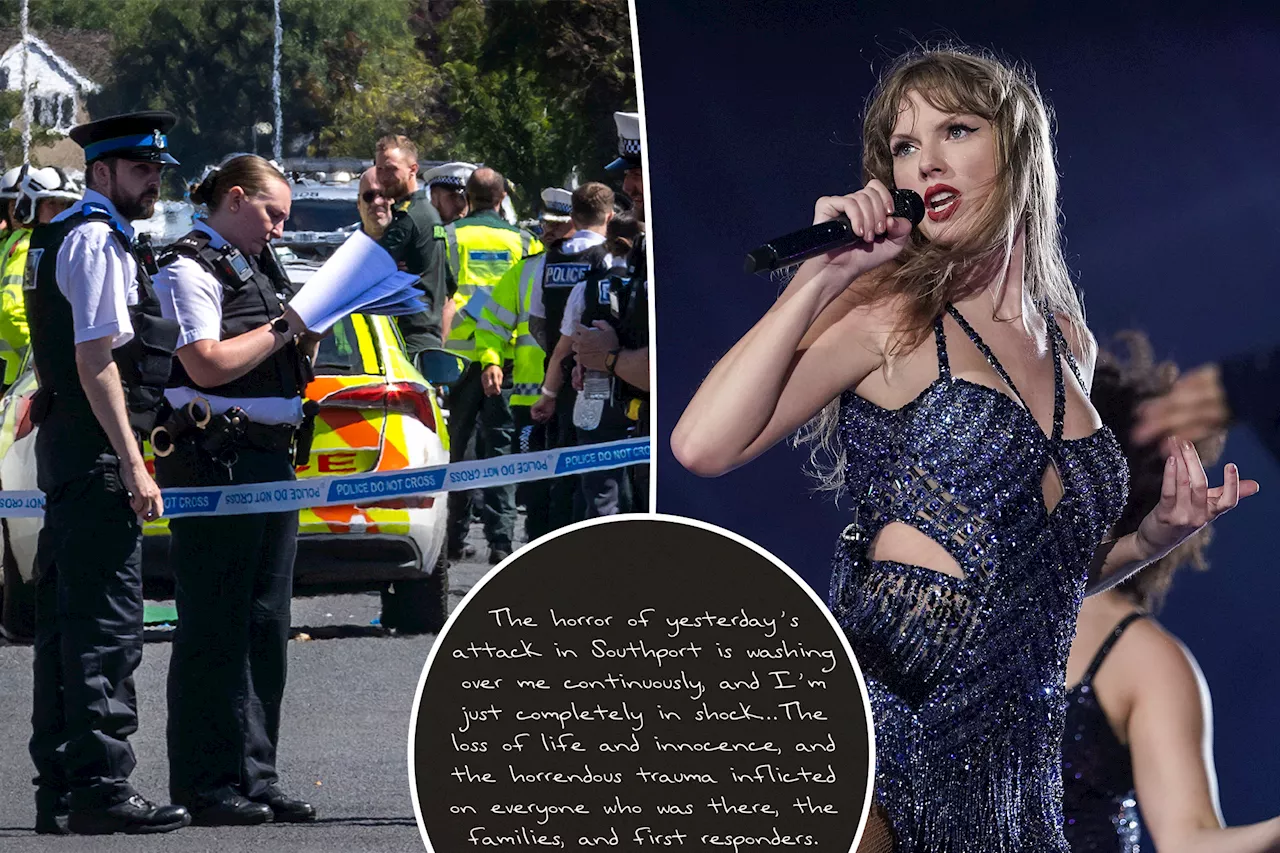 Taylor Swift 'completely in shock' over UK mass-stabbing as 2 little girls dead, 9 injured