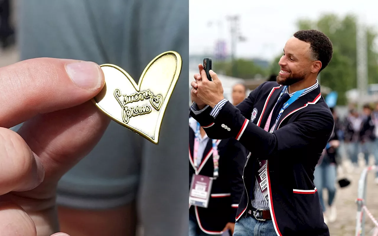 Steph Curry, Simone Biles lead robust Olympic pin souvenir trade, 128 years after 1st swaps