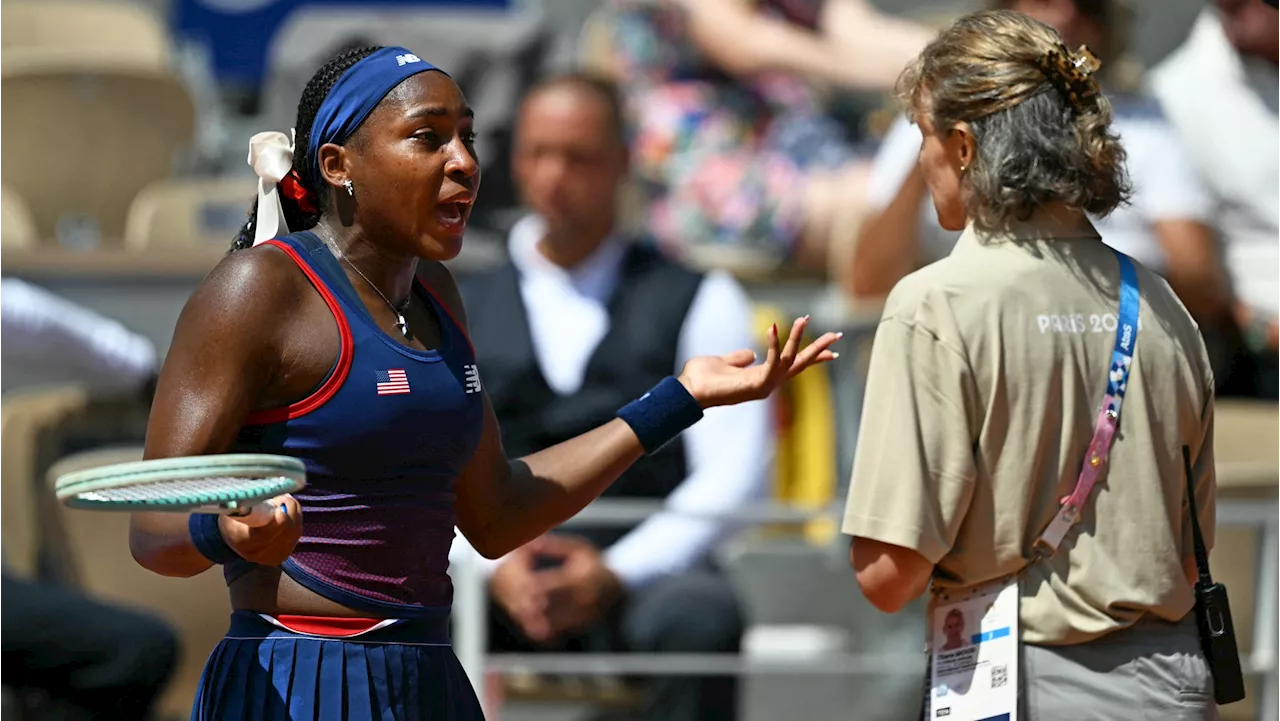 Coco Gauff Argues ‘Unfair’ Officiating Call During Tough Olympics Loss