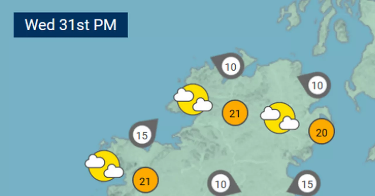 Ireland weather: Met Eireann predicts highs of 25 degrees in the coming days