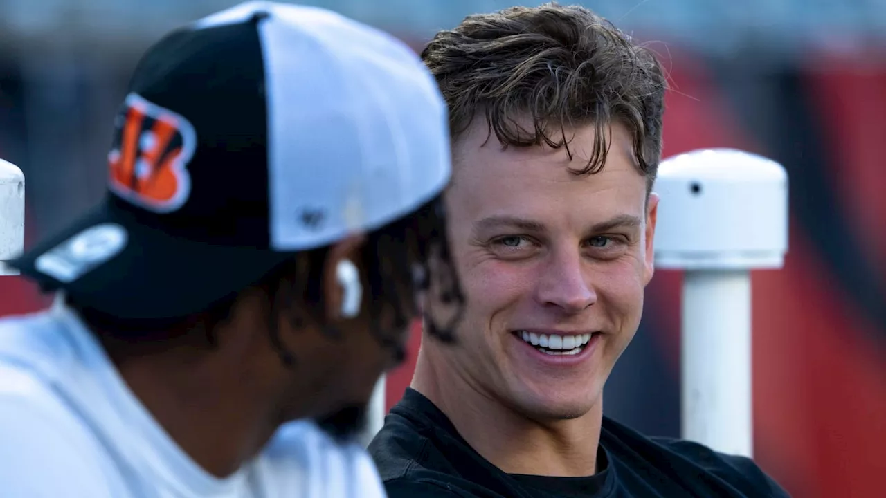 Bengals Stars Joe Burrow, Ja'Marr Chase Tee Higgins React to New Locker Room