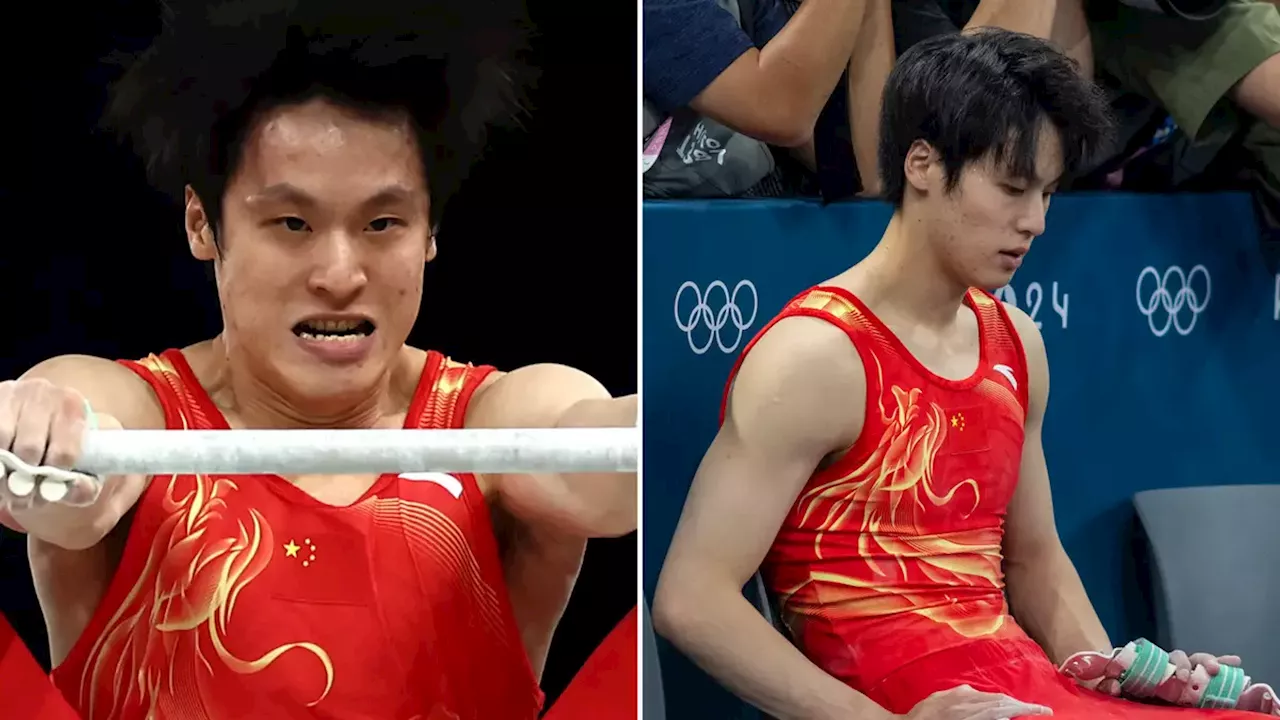 Fans spot Chinese Olympian's immediate reaction after major error cost his country a gold medal