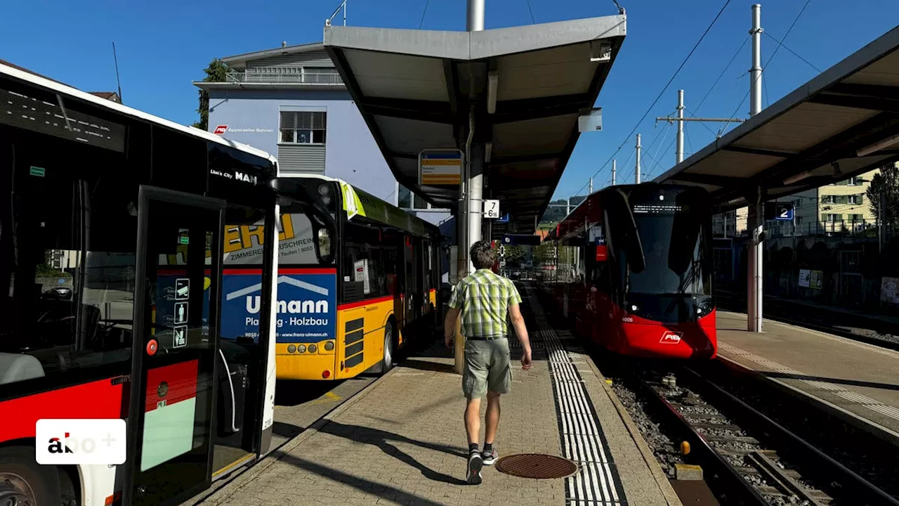 Ersatzverkehr fast ohne Verzögerung: Infos und Hintergründe zur Streckensperrung der Appenzeller Bahnen zwischen Speicher und Trogen