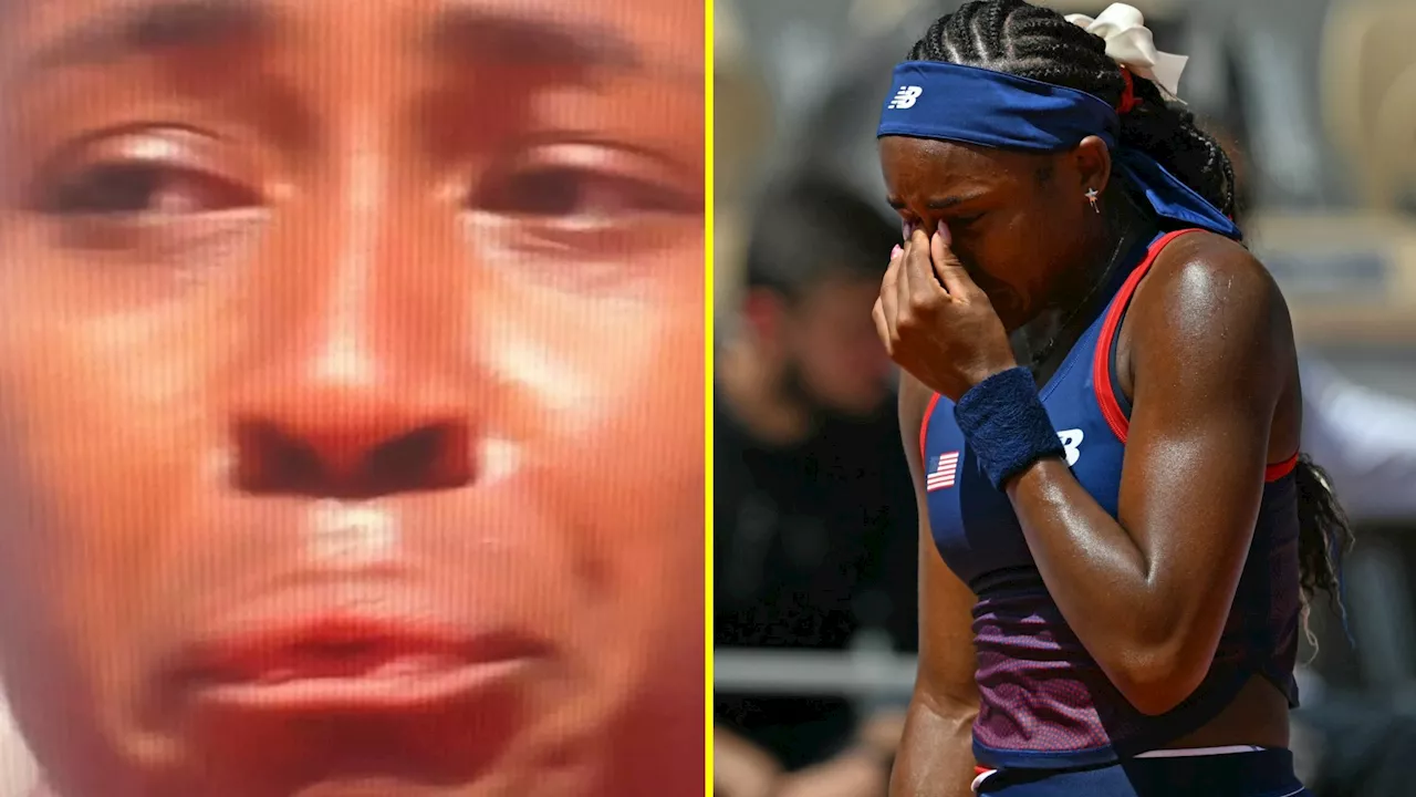 Coco Gauff breaks down crying at Olympics and says ‘this is not fair’ as she suffers stunning third-round l...