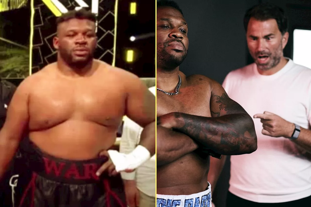 Eddie Hearn channels Conor McGregor as he reacts to stunning Jarrell Miller body transformation...