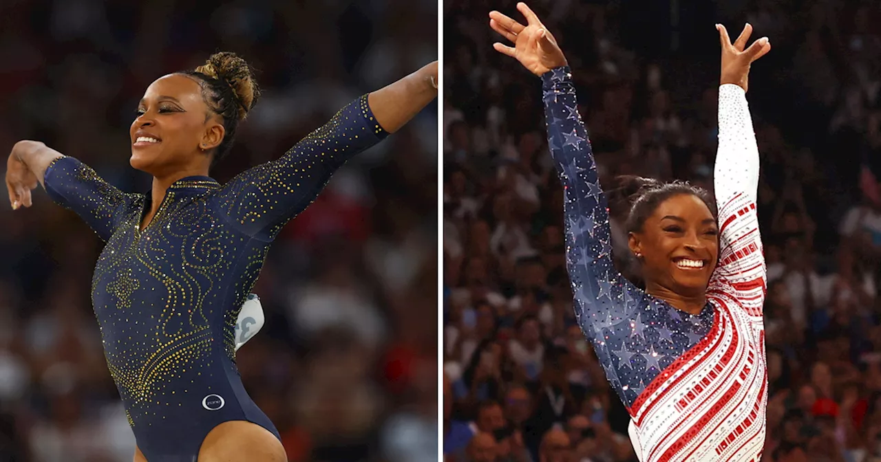 'Uma honra', diz Rebeca Andrade sobre suposta reação de Simone Biles