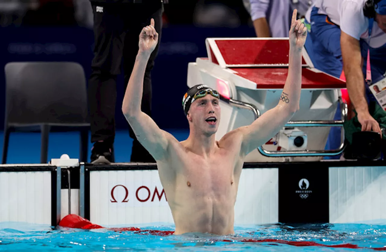 Ireland's Daniel Wiffen wins gold medal with new Olympic record