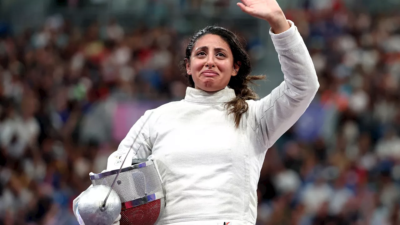 Fencer reveals she won at Paris Olympics while seven months pregnant in heartwarming Instagram post...