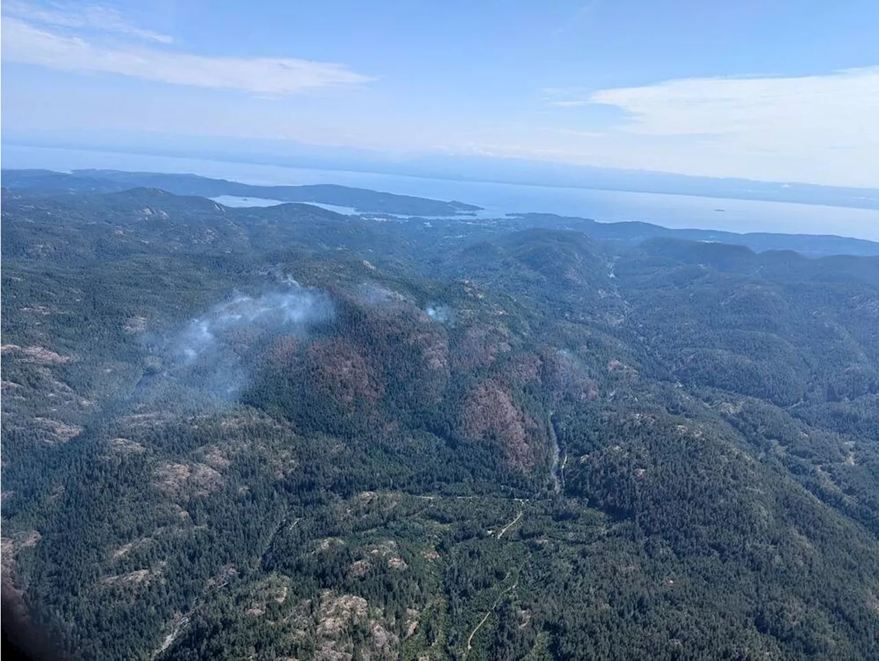 Sooke-area wildfire now 'being held': B.C. Wildfire Service