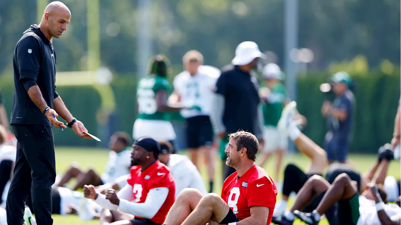 Jets' Saleh says his 'instinct' is to not play QB Rodgers during the preseason