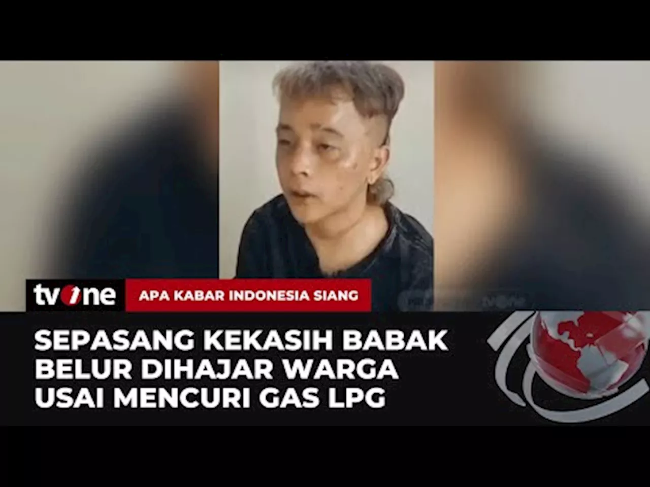 Sepasang Kekasih Nekat Curi Tabung Gas 3 kg Ditangkap Warga