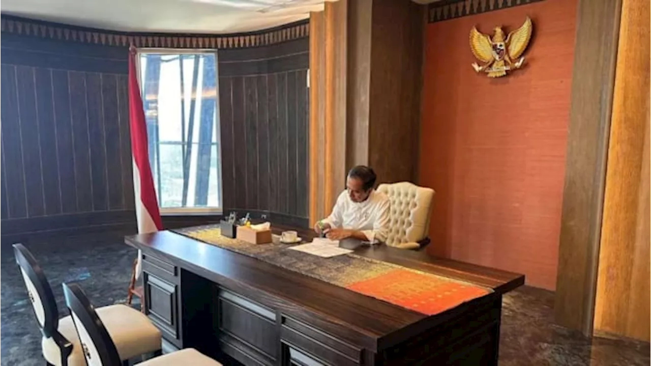 Presiden Jokowi Pamer Ruang Kerja dan Kamar Tidur di IKN