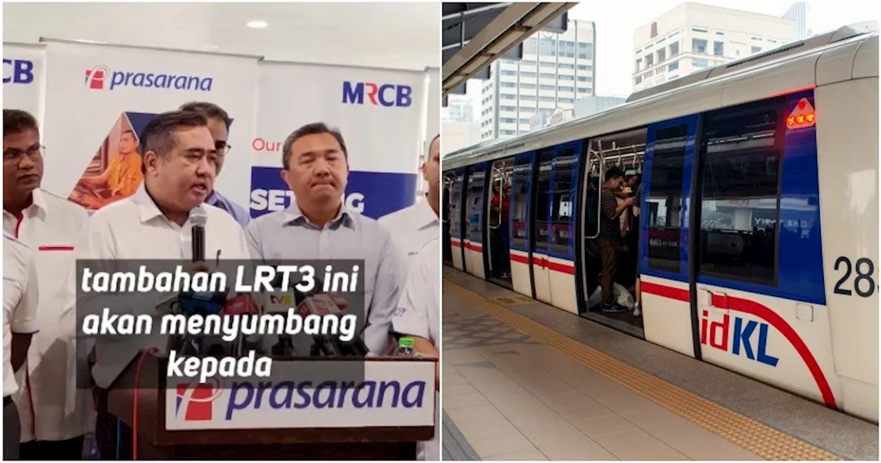 Loke: LRT3 from Klang to Bandar Utama Delayed Until Q3 2025, 5 Cancelled Stations Reinstated