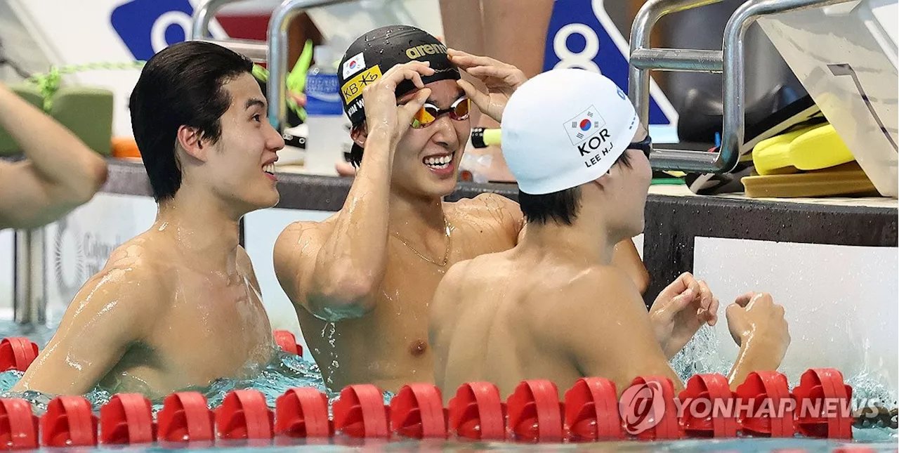 [올림픽] 남자 계영 800ｍ, 황선우 빼고도 예선 7위…단체전 사상 첫 결승