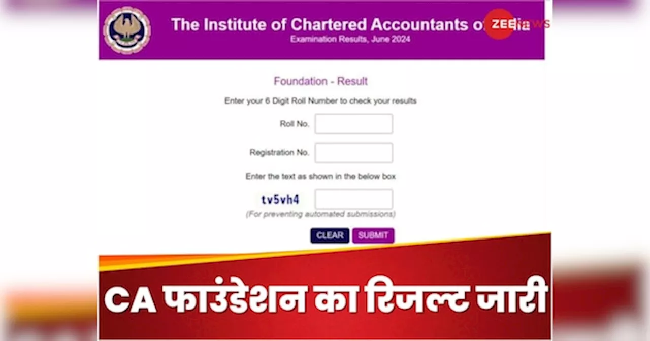 CA Foundation का रिजल्ट जारी, 14.96 फीसदी स्टूडेंट हुए हैं पास; अपनी मार्कशीट में चेक कर लें ये 7 चीज