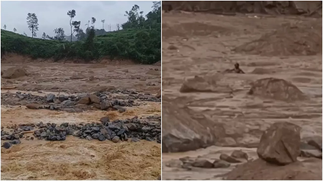 Wayanad landslide: ദുരന്തത്തിനിടെ ആശ്വാസ വാർത്ത; ചെളിയിൽ പുതഞ്ഞയാളെ രക്ഷപ്പെടുത്തി