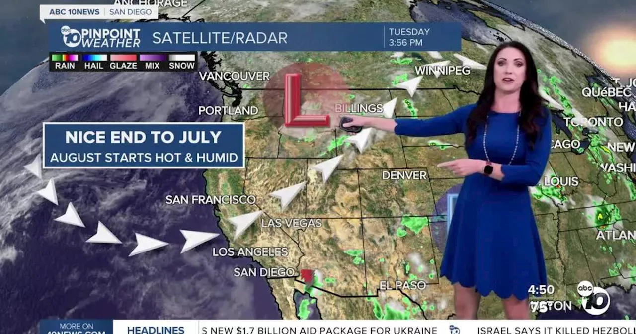 San Diego's Weather Forecast for July 30, 2024: Heat and humidity are headed up!