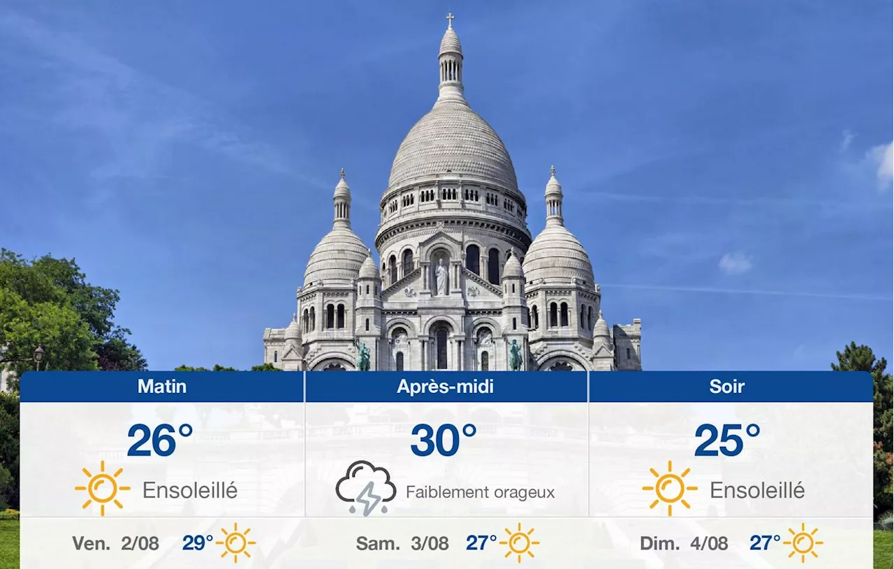 Météo Paris: prévisions du jeudi 1 août 2024